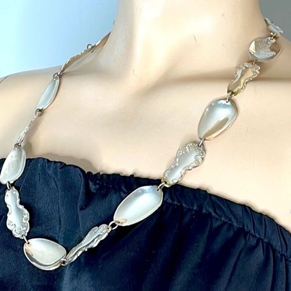 Vintage Oneida Spoon Link Necklace - Picture 3 of 13
